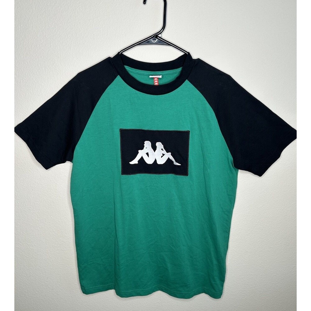 NWT New Kappa Mens Size Medium Green Black Graphic T-Shirt